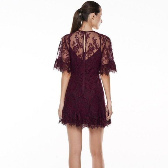 NWT La Maison Talulah Blind Love Illusion Lace Mini Dress XXL - Picture 3 of 7